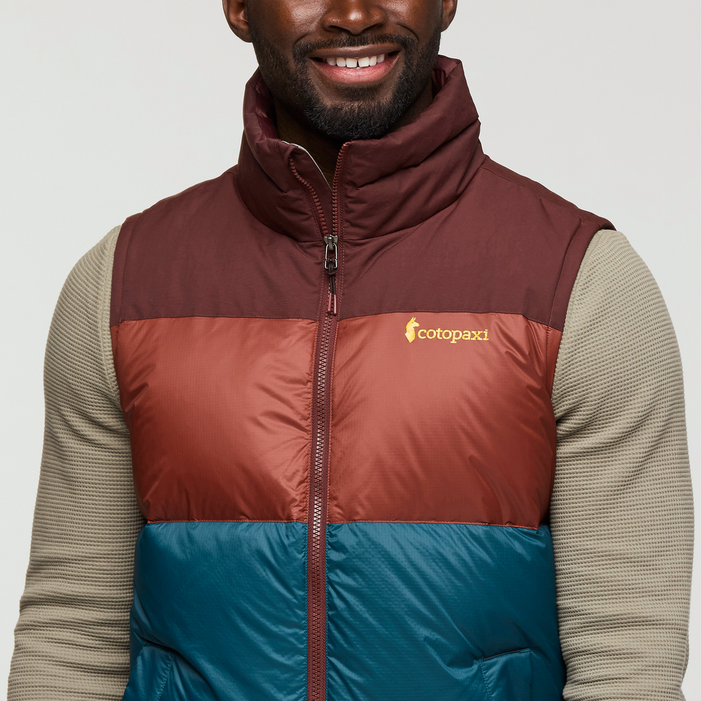 Solazo Down Vest - Men's, Chestnut/Rusty, Model Kirk