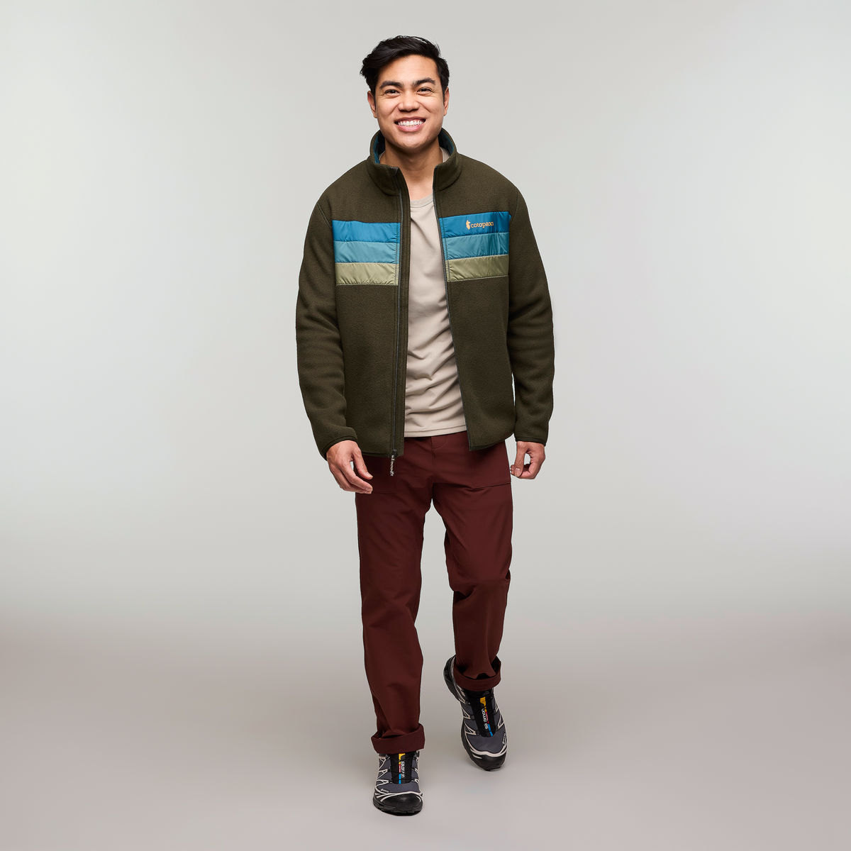 Teca Fleece Full-Zip Jacket - Men's, Happy Hiker, Model Justin