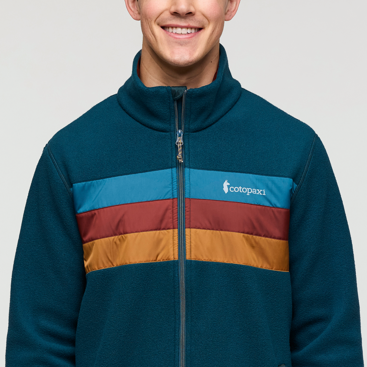Teca Fleece Full-Zip Jacket - Men's, Skyfire, Model Kellan