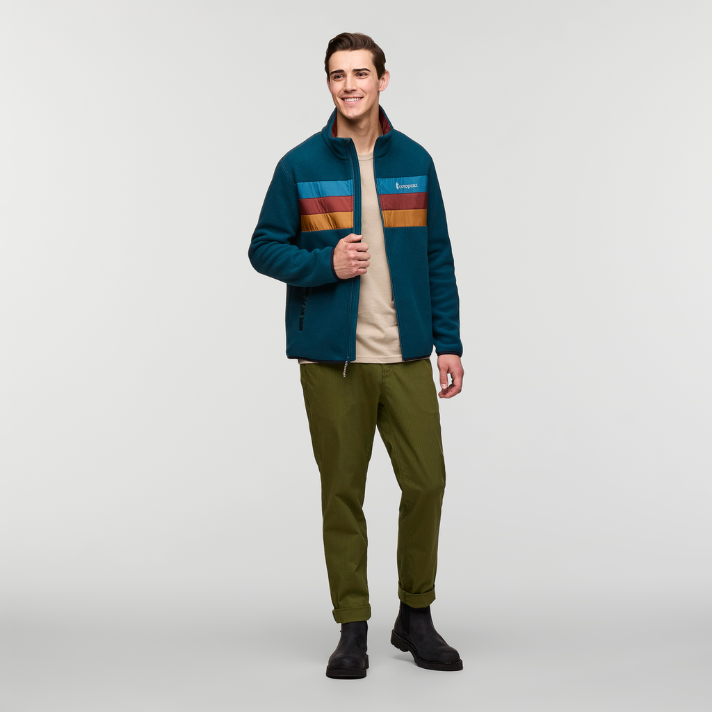 Teca Fleece Full-Zip Jacket - Men's, Skyfire, Model Kellan