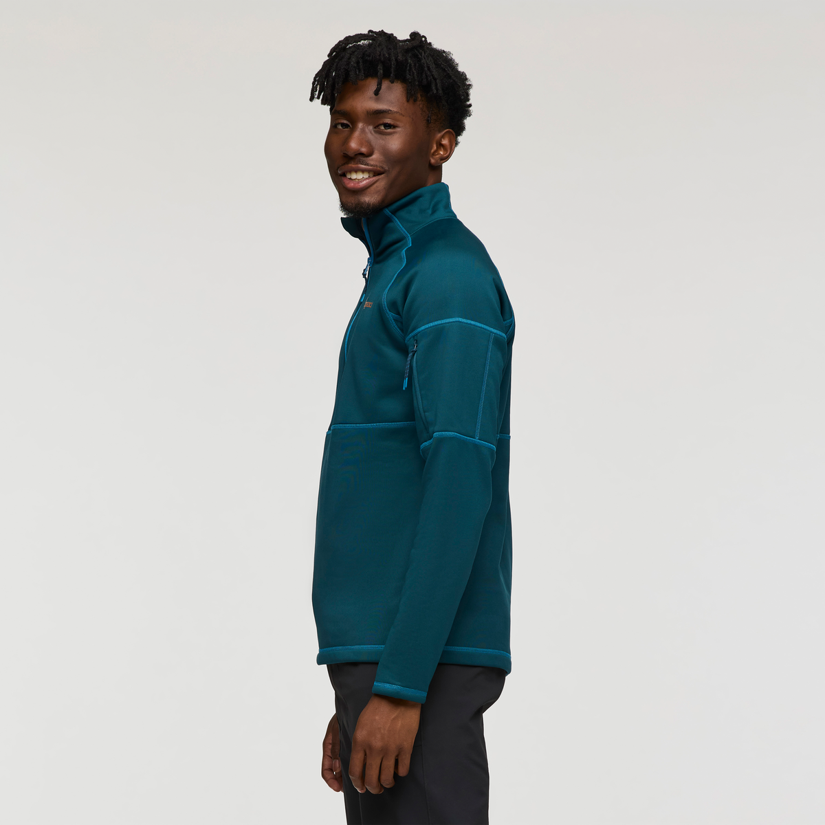 Tempa Fleece Half-Zip Pullover - Men's, Abyss, Model Nicolas