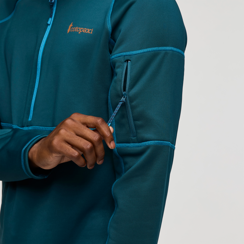 Tempa Fleece Half-Zip Pullover - Men's, Abyss, Model Nicolas