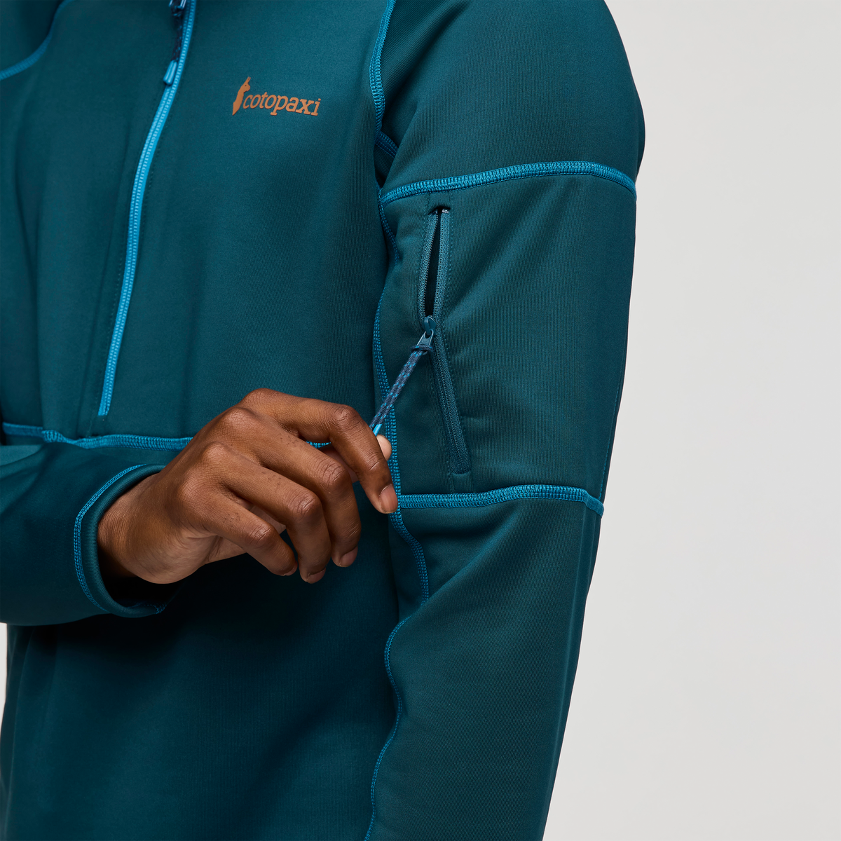 Tempa Fleece Half-Zip Pullover - Men's, Abyss, Model Nicolas