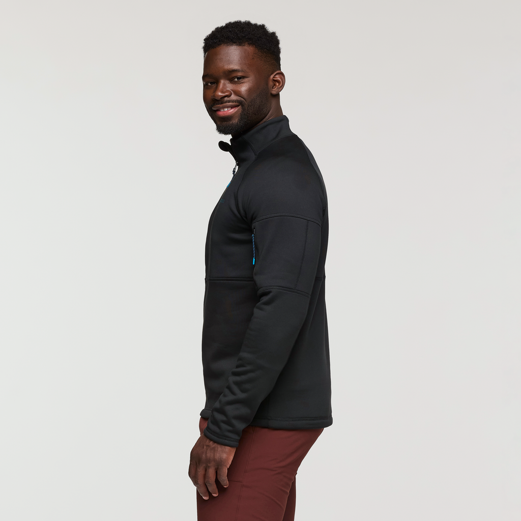 Tempa Fleece Half-Zip Pullover - Men's, Cotopaxi Black, Model Kirk
