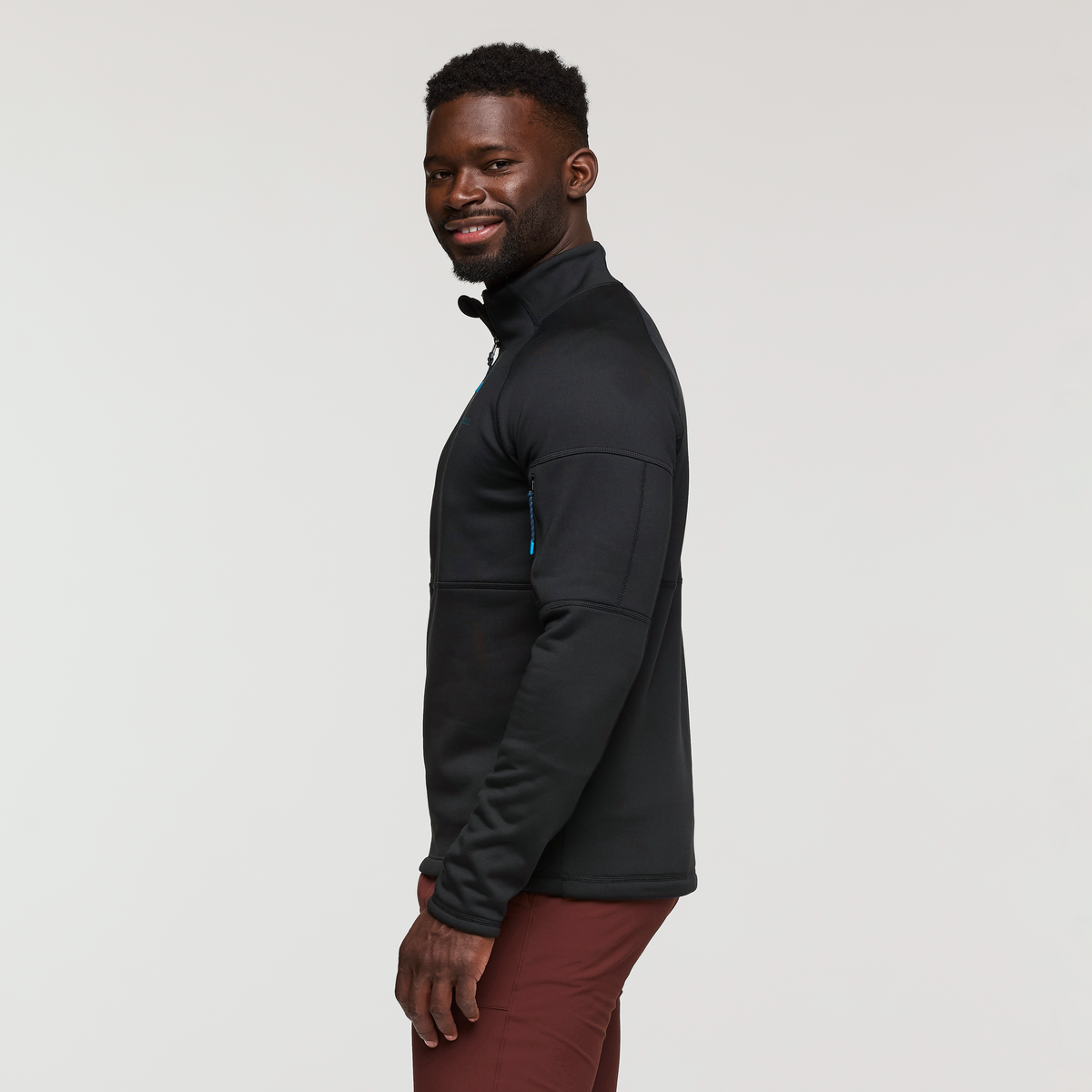 Tempa Fleece Half-Zip Pullover - Men's, Cotopaxi Black, Model Kirk