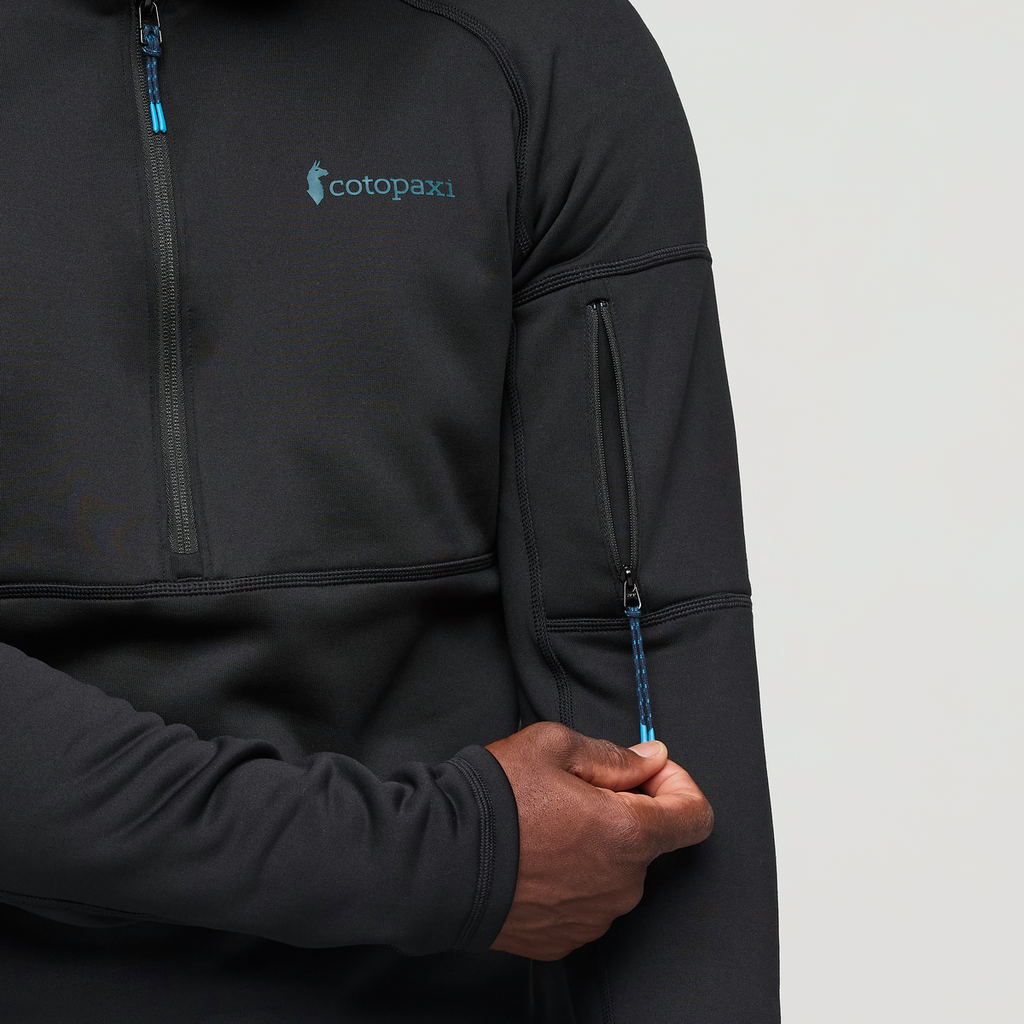 Tempa Fleece Half-Zip Pullover - Men's, Cotopaxi Black, Model Kirk