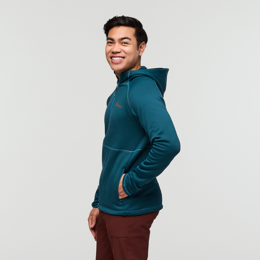 Tempa Fleece Hooded Jacket - Men's, Abyss, Model Justin