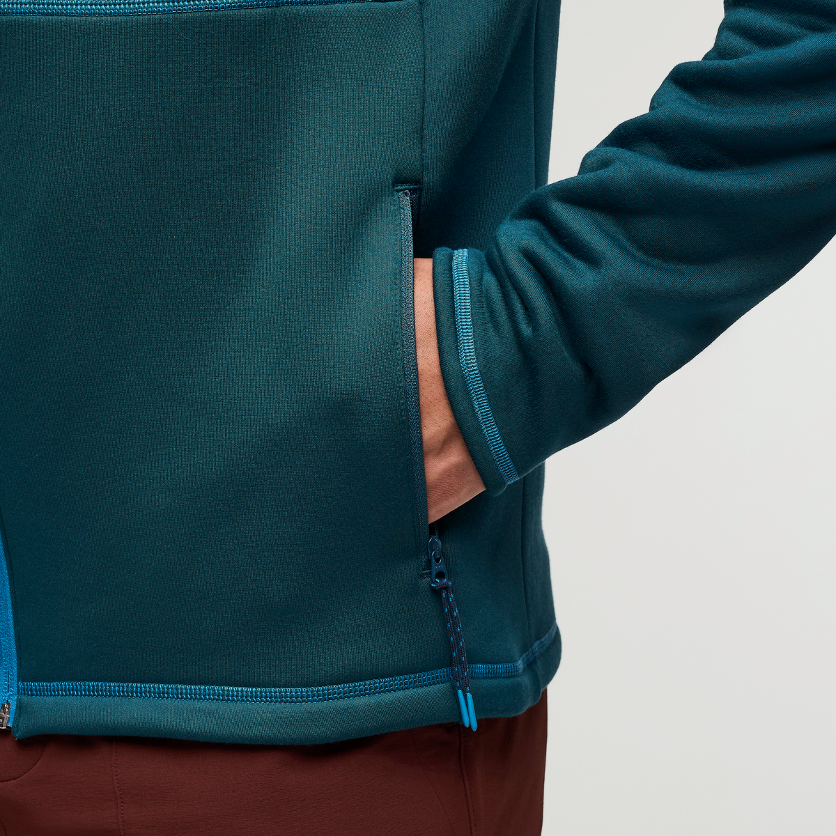 Tempa Fleece Hooded Jacket - Men's, Abyss, Model Justin