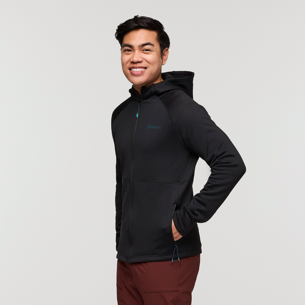 Tempa Fleece Hooded Jacket - Men's, Cotopaxi Black, Model Justin