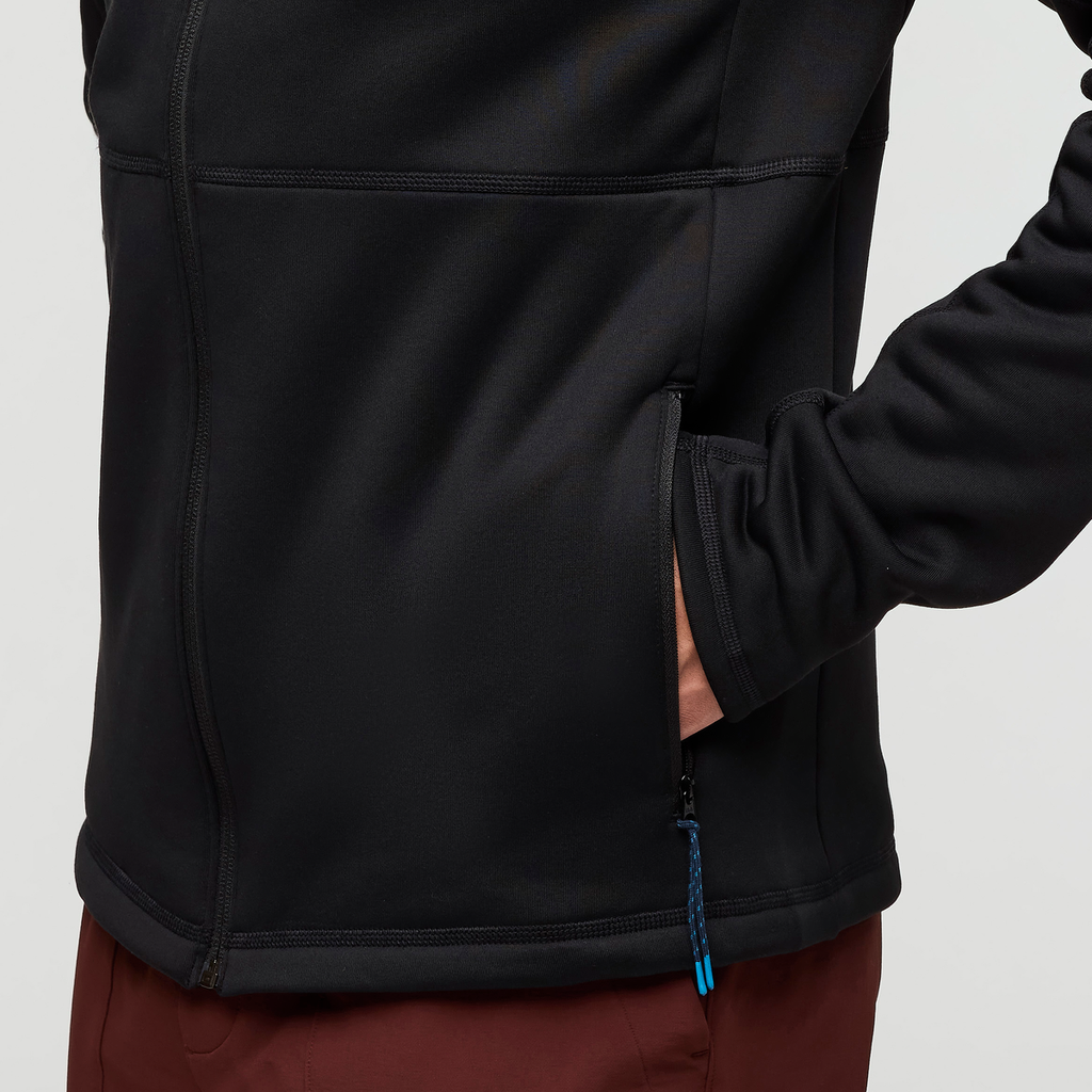Tempa Fleece Hooded Jacket - Men's, Cotopaxi Black, Model Justin