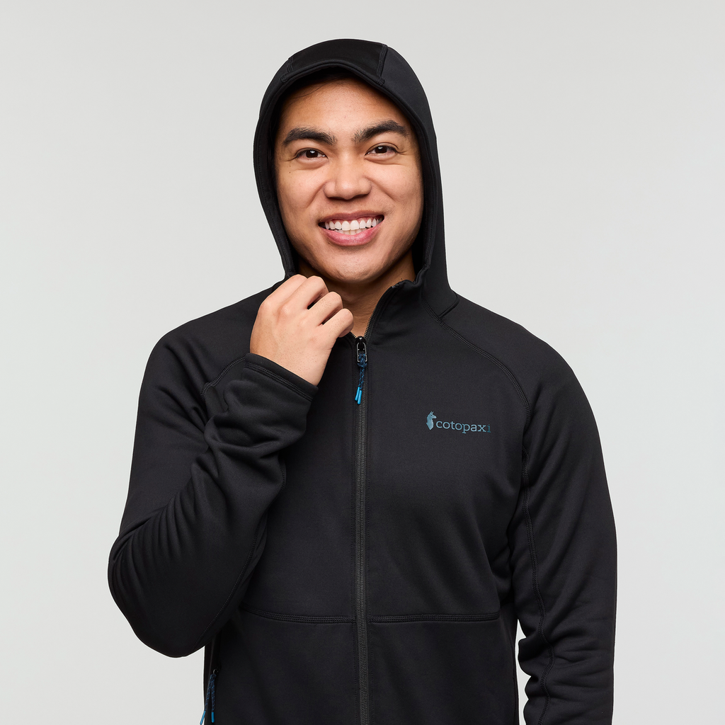 Tempa Fleece Hooded Jacket - Men's, Cotopaxi Black, Model Justin