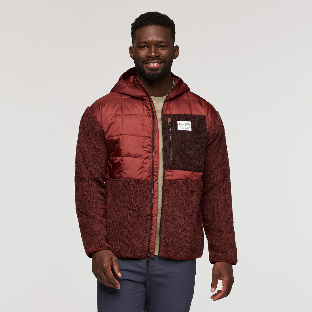Trico Hybrid Hooded Jacket - Men's, Rusty/Chestnut, Model Kirk