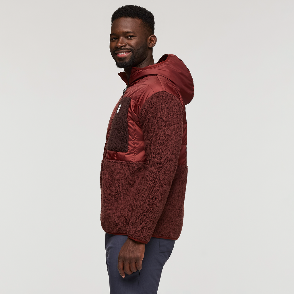 Trico Hybrid Hooded Jacket - Men's, Rusty/Chestnut, Model Kirk