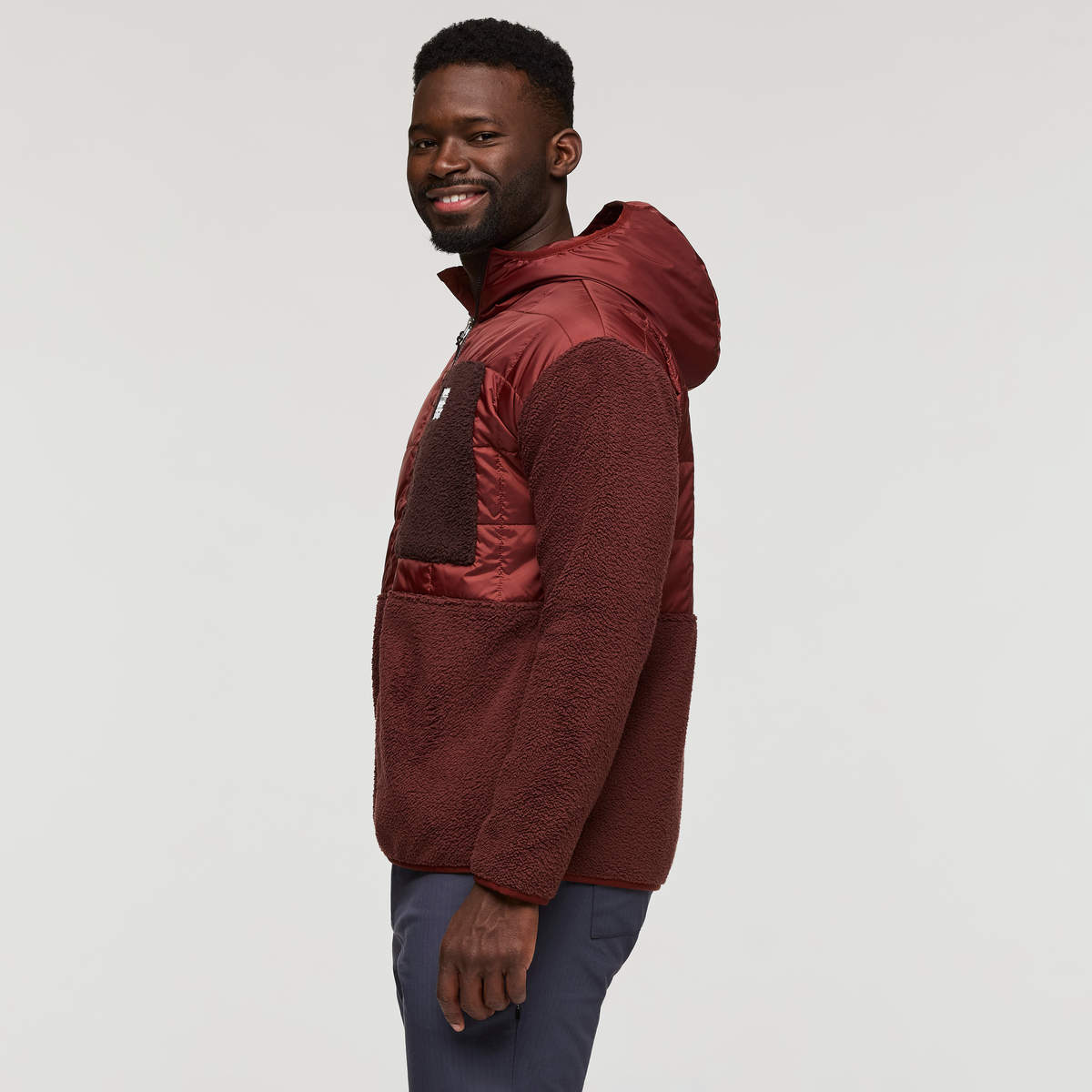 Trico Hybrid Hooded Jacket - Men's, Rusty/Chestnut, Model Kirk