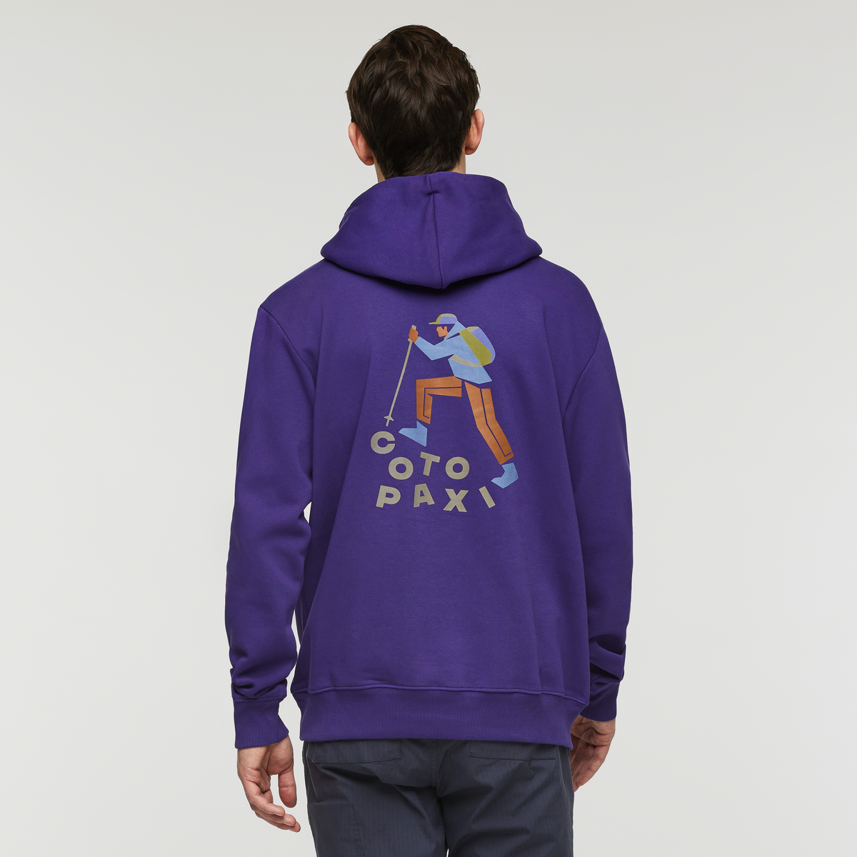 Up and Up Pullover Hoodie - Men's, Black Violet, Model Kellan