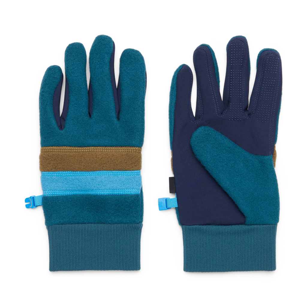 Teca Fleece Gloves, Abyss, Detail