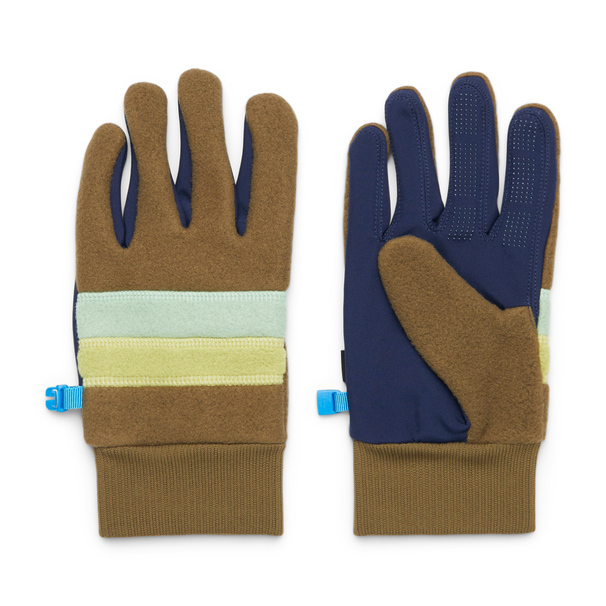 Teca Fleece Gloves, Live Oak, Detail