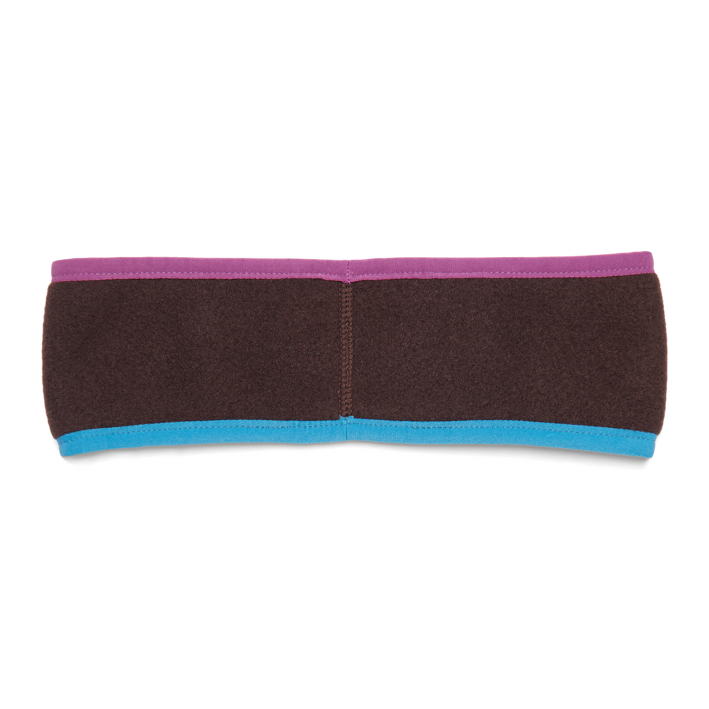 Teca Fleece Headband, Rusty, Detail