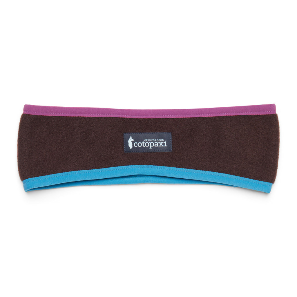 Teca Fleece Headband, Rusty, Detail