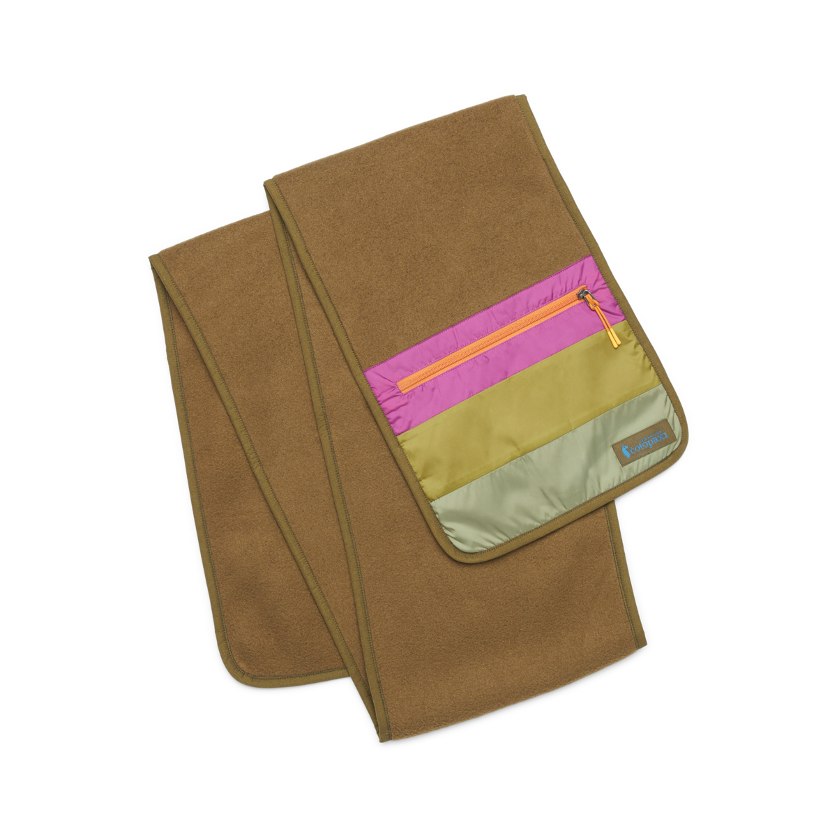 Teca Fleece Scarf, Spelunking, Detail