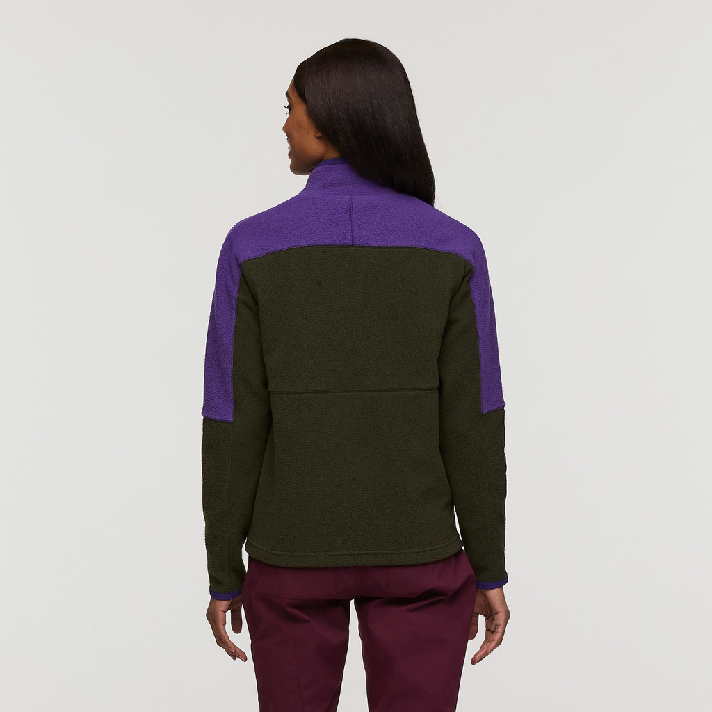 Abrazo Fleece Full-Zip Jacket - Women's, Black Violet/Woods, Model Sydney