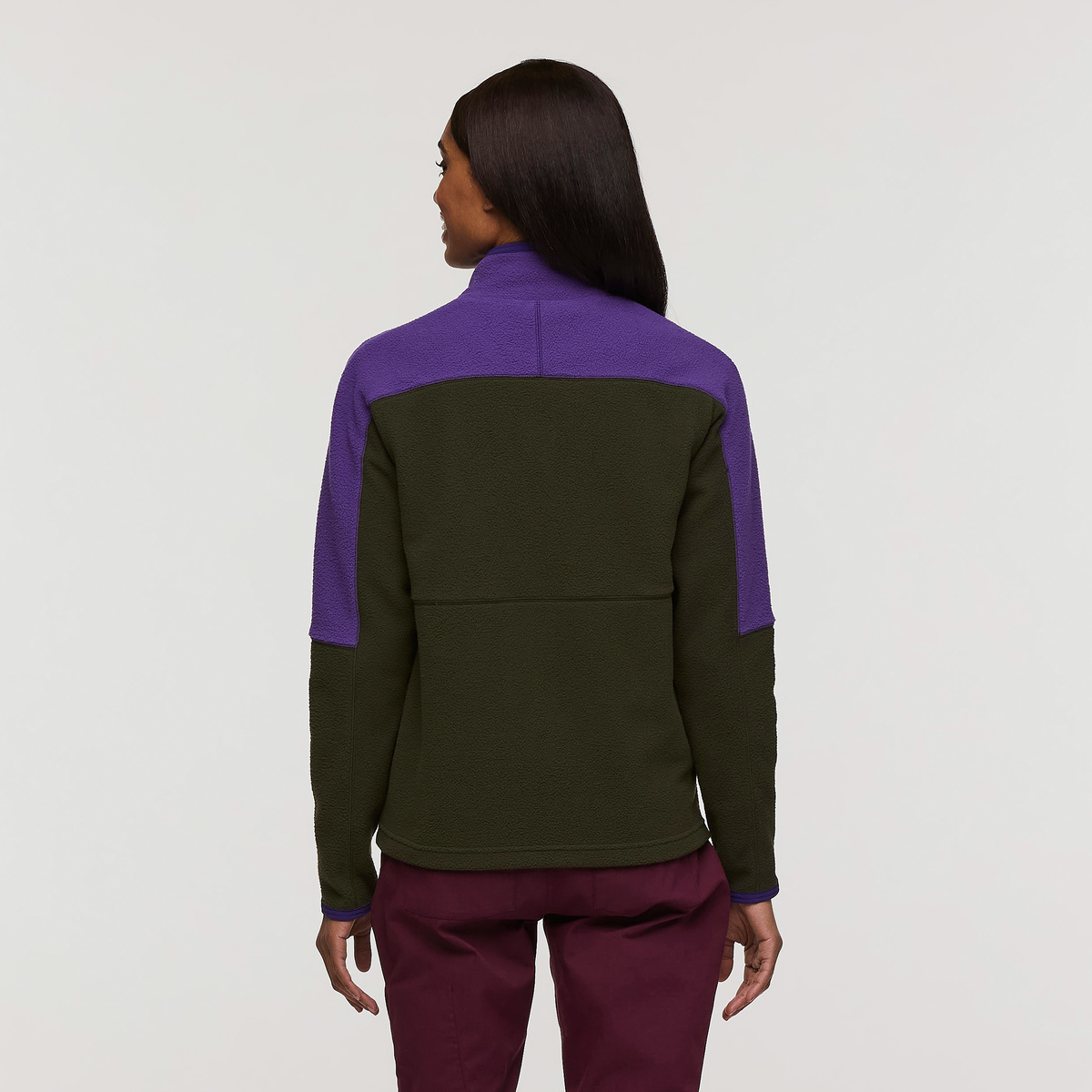Abrazo Fleece Full-Zip Jacket - Women's, Black Violet/Woods, Model Sydney