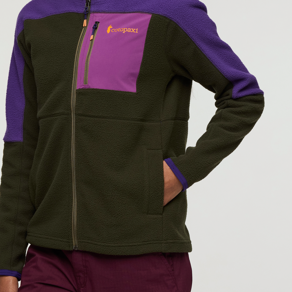 Abrazo Fleece Full-Zip Jacket - Women's, Black Violet/Woods, Model Sydney
