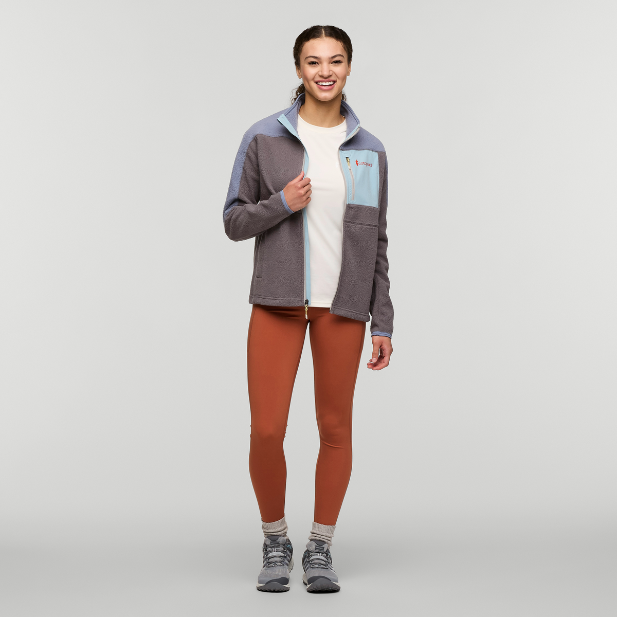 Abrazo Fleece Full-Zip Jacket - Women's, Tempest/Cinder, Model London