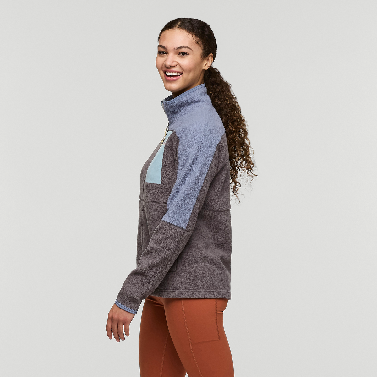 Abrazo Fleece Full-Zip Jacket - Women's, Tempest/Cinder, Model London
