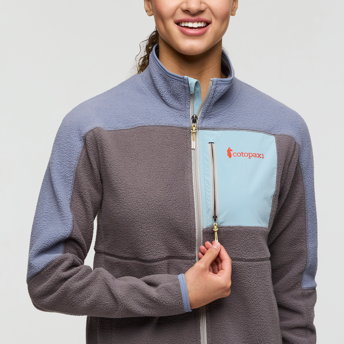 Abrazo Fleece Full-Zip Jacket - Women's, Tempest/Cinder, Model London