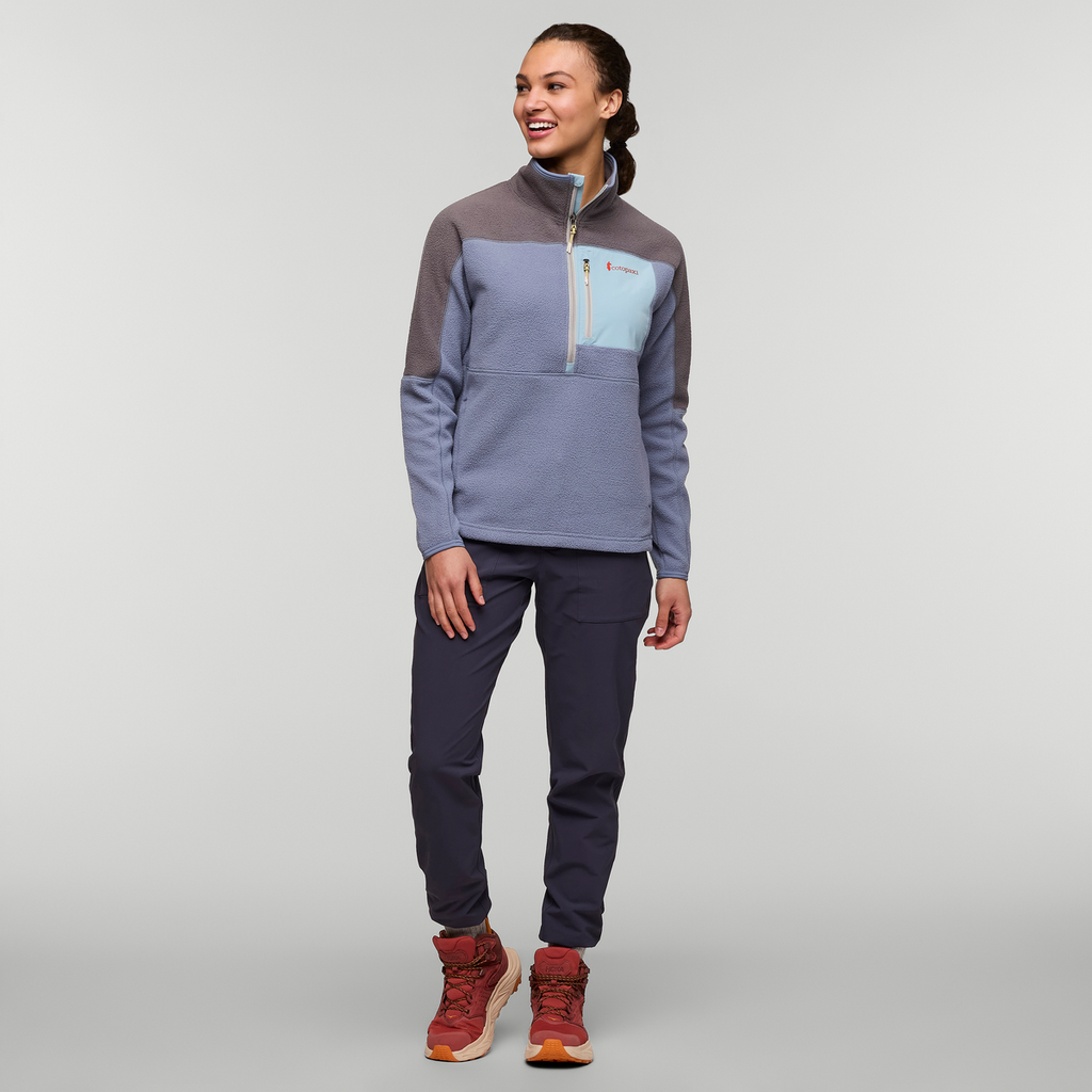Abrazo Fleece Half-Zip Jacket - Women's, Cinder/Tempest, Model London