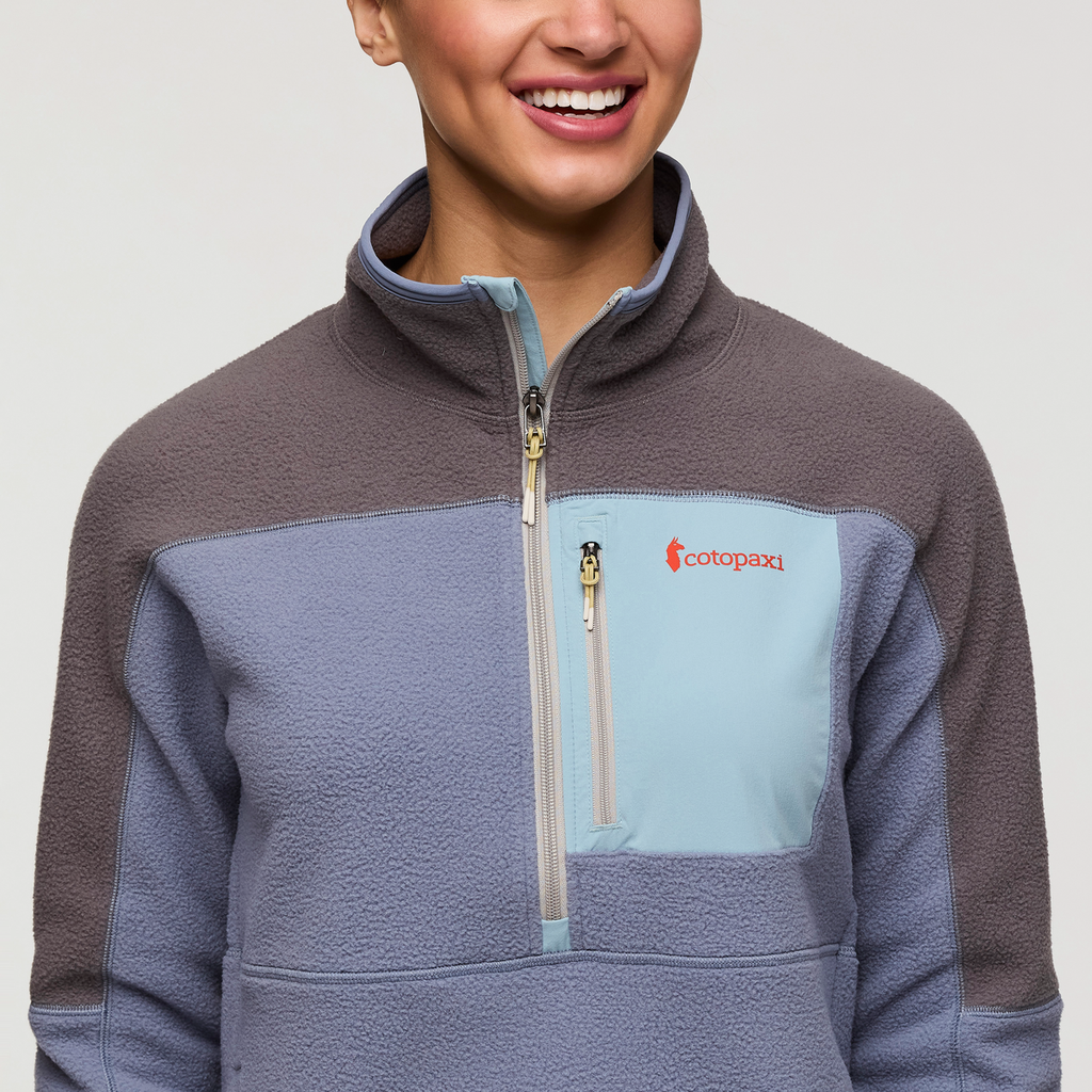 Abrazo Fleece Half-Zip Jacket - Women's, Cinder/Tempest, Model London