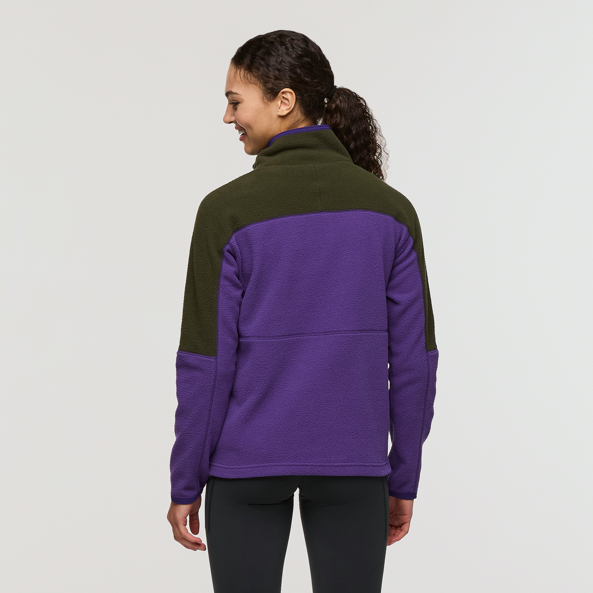 Abrazo Fleece Half-Zip Jacket - Women's, Woods/Black Violet, Model London