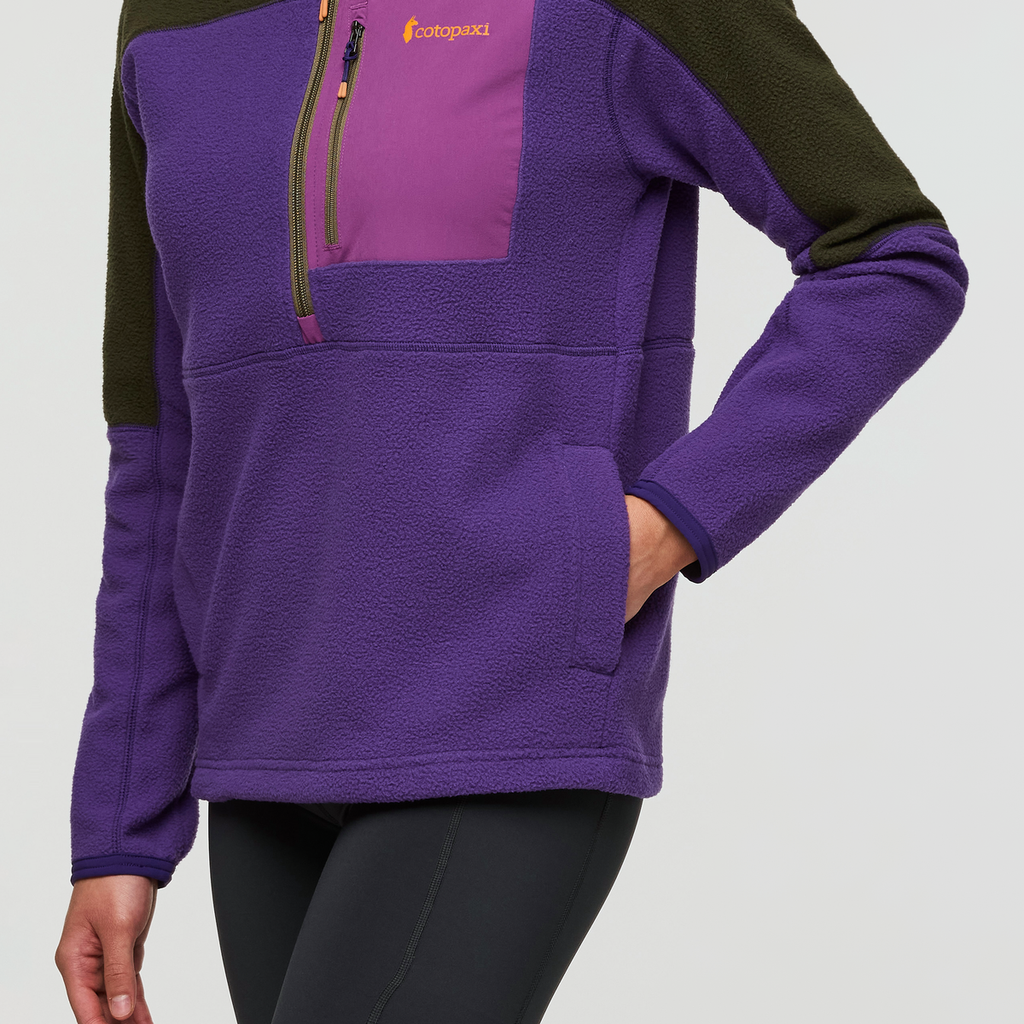 Abrazo Fleece Half-Zip Jacket - Women's, Woods/Black Violet, Model London