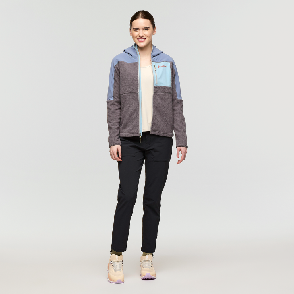 Abrazo Fleece Hooded Full-Zip Jacket - Women's, Tempest/Cinder, Model Kathleen