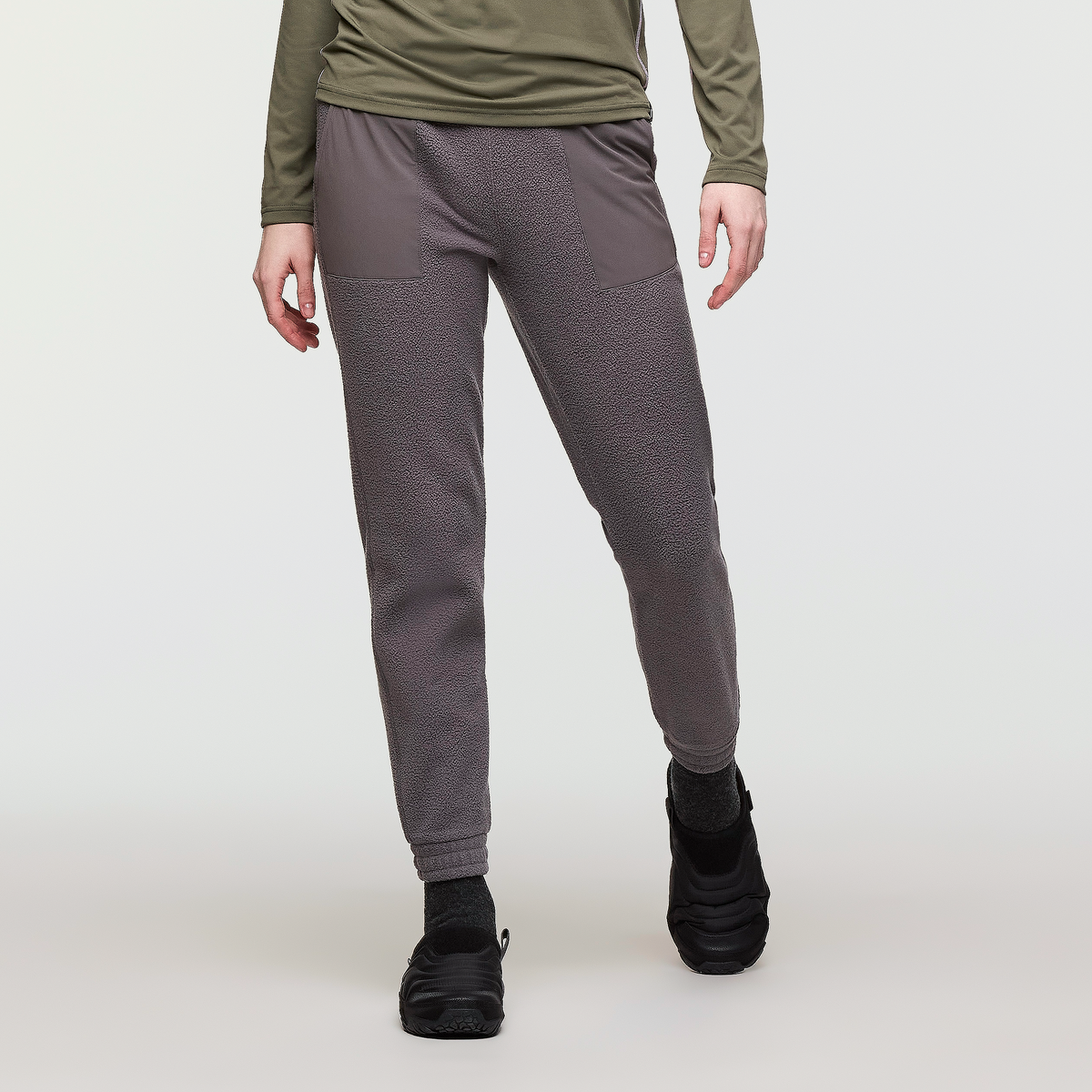 Abrazo Fleece Jogger - Women's, Cinder, Model Kathleen