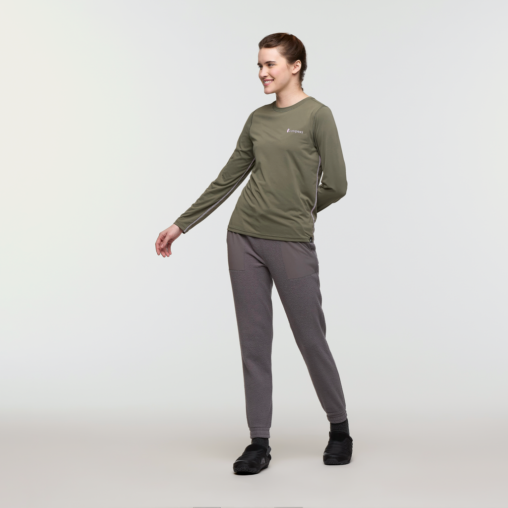 Abrazo Fleece Jogger - Women's, Cinder, Model Kathleen