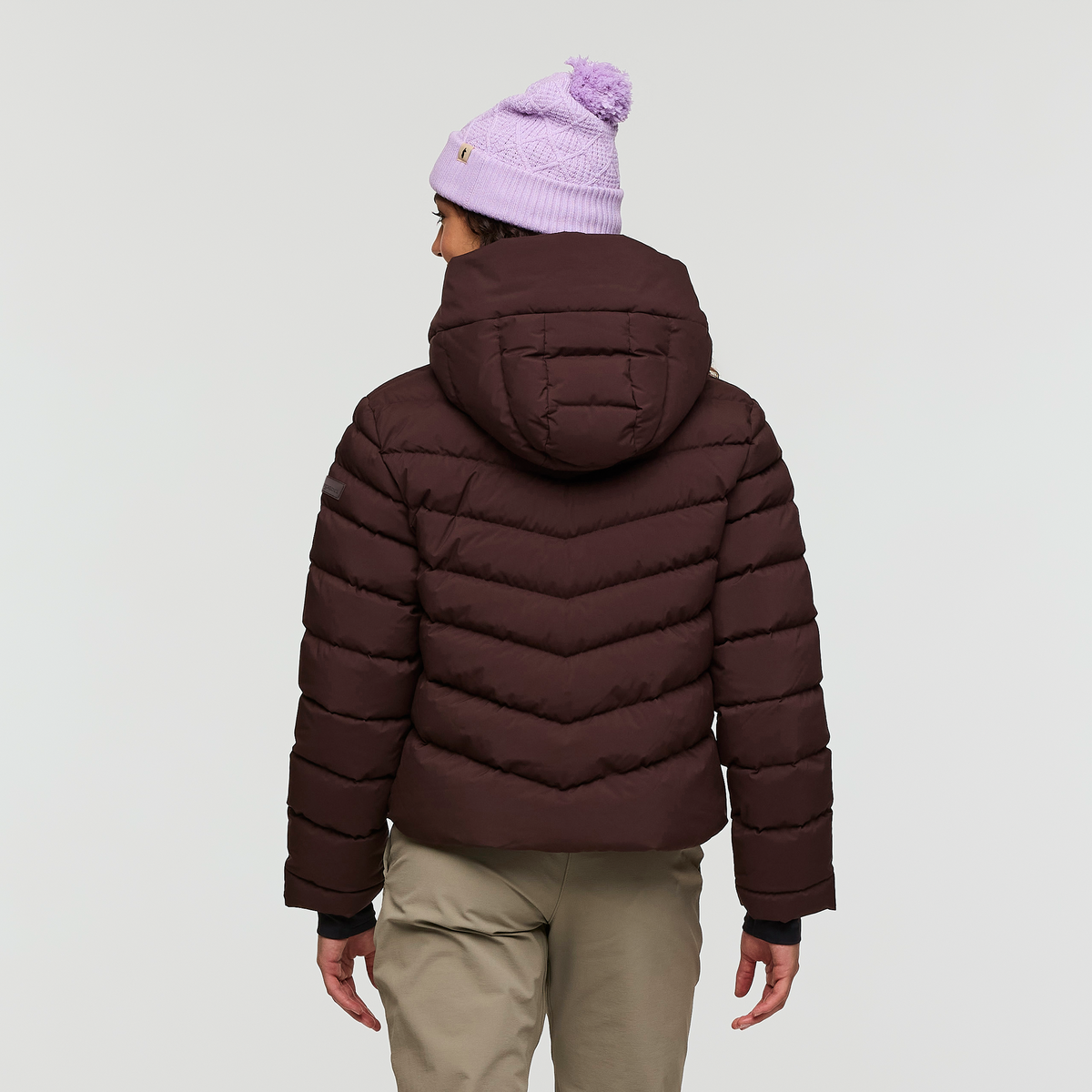 Alivio Down Jacket- Women's, Coffee, Model London