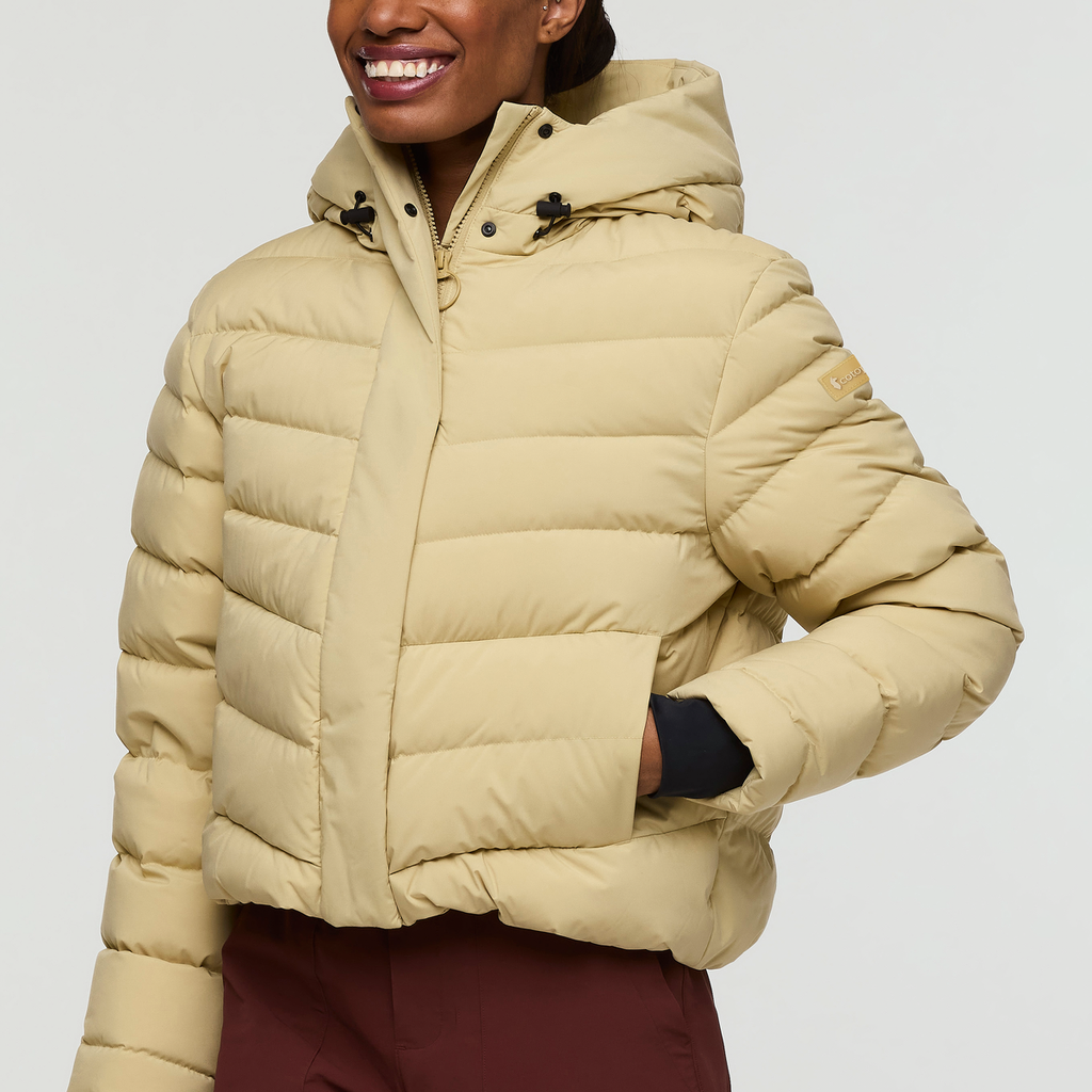Alivio Down Jacket- Women's, Grain, Model Sydney