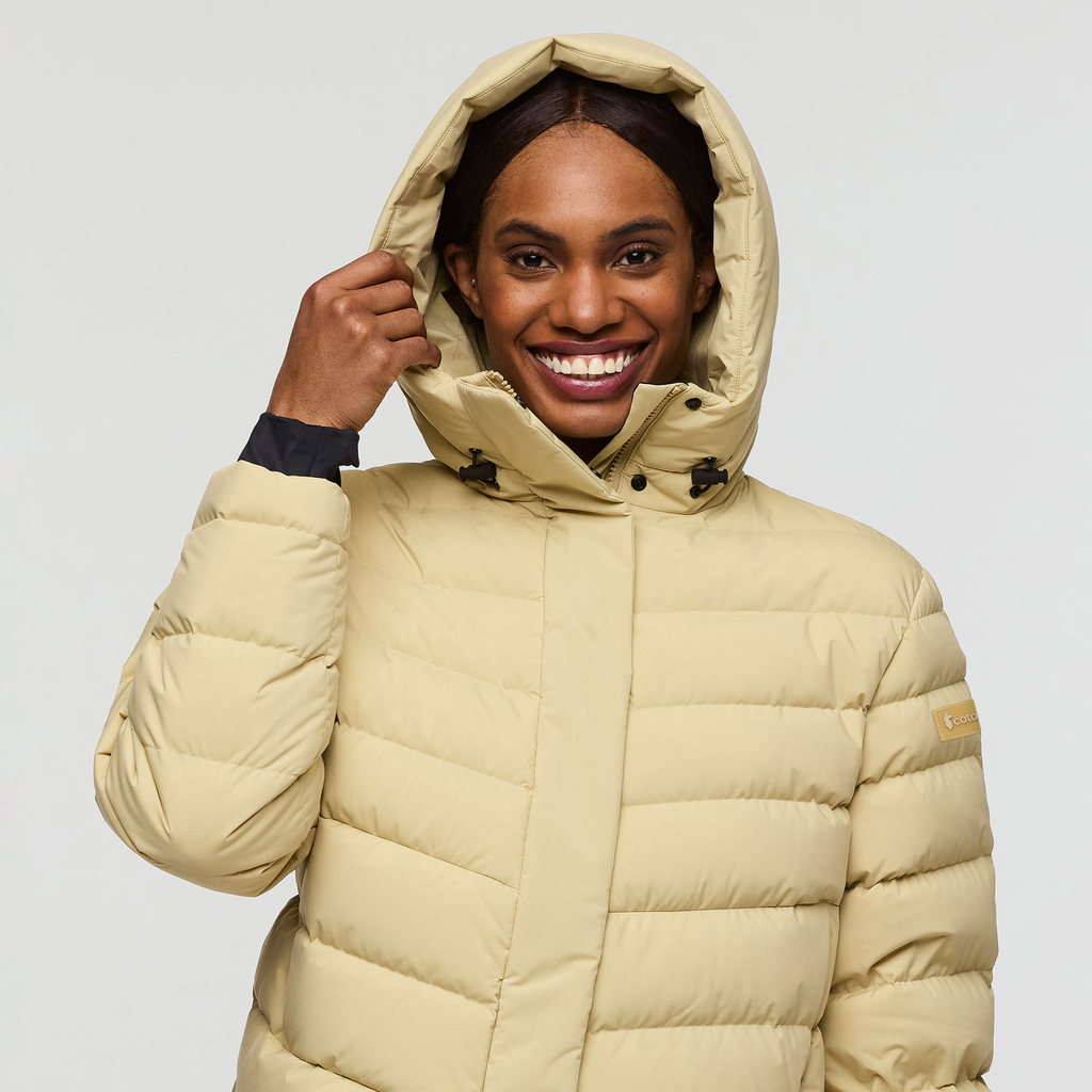 Alivio Down Jacket- Women's, Grain, Model Sydney