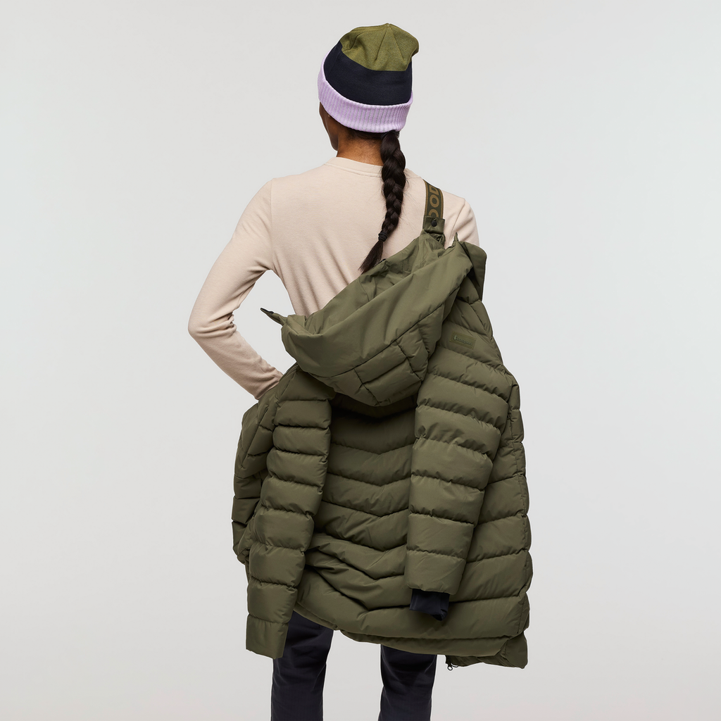 Alivio Down Parka - Women's, Fatigue, Model Fatigue