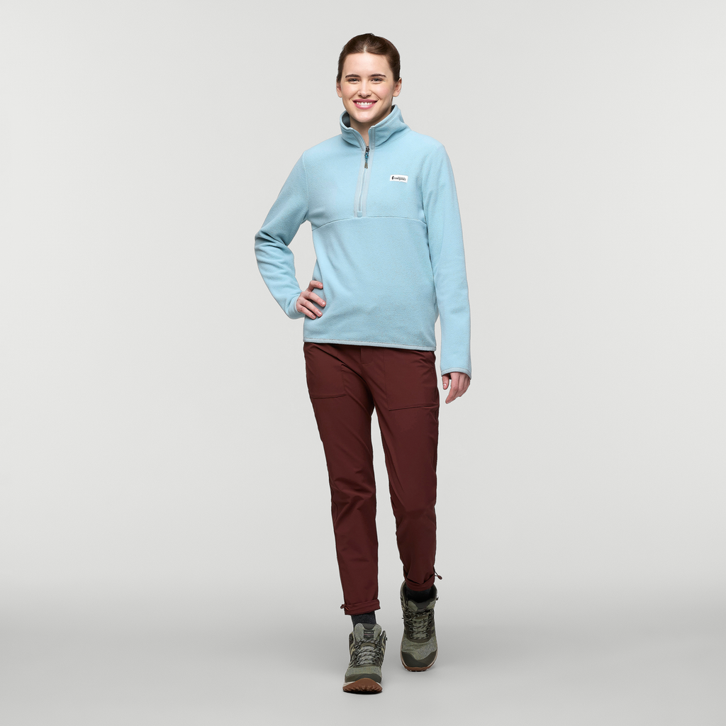 Amado Fleece Pullover - Women's, Sea Spray, Model Kathleen