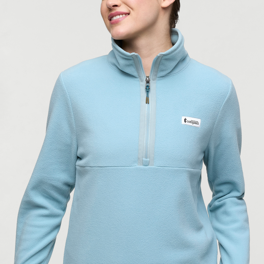 Amado Fleece Pullover - Women's, Sea Spray, Model Kathleen