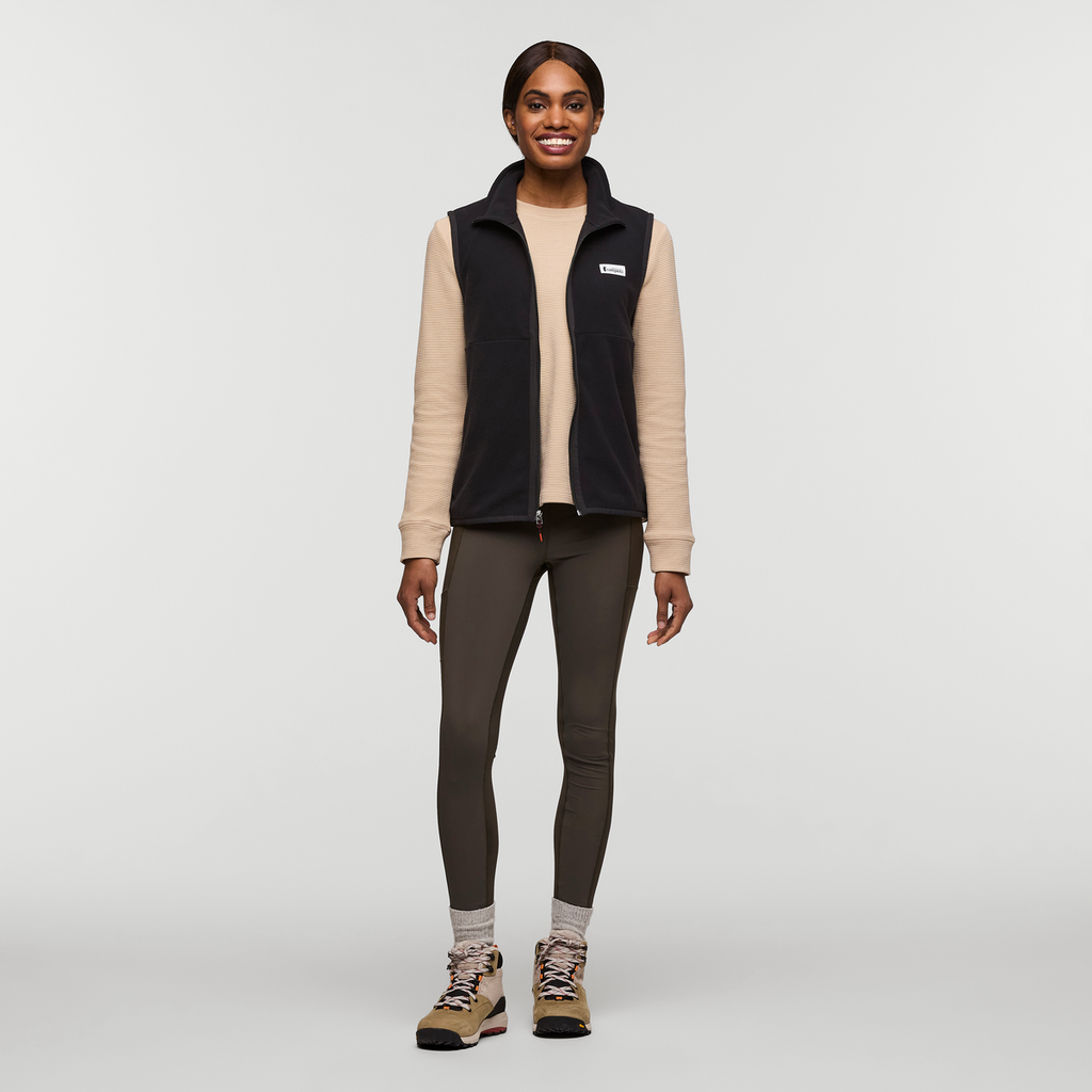 Amado Fleece Vest - Women's, Cotopaxi Black, Model Sydney