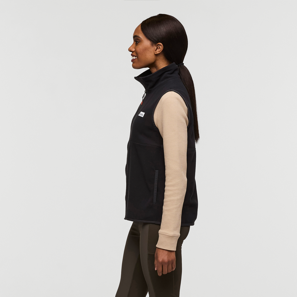 Amado Fleece Vest - Women's, Cotopaxi Black, Model Sydney