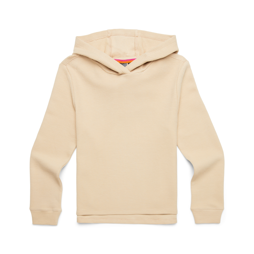 Atajo Long-Sleeve Waffle Hoodie - Women's, Oatmeal, flatlay