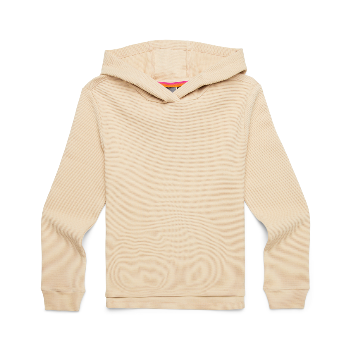 Atajo Long-Sleeve Waffle Hoodie - Women's, Oatmeal, flatlay