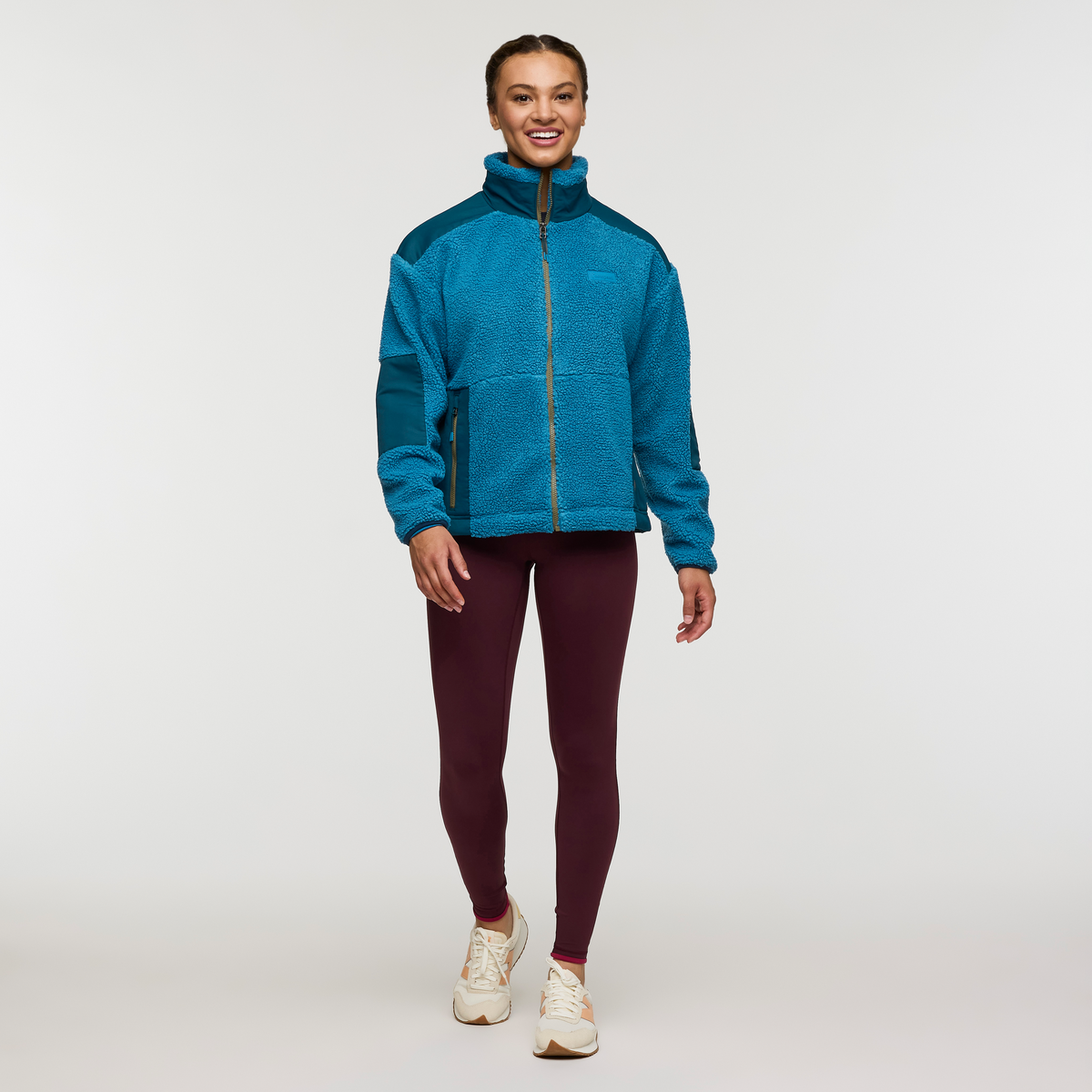 Bacano Fleece Jacket - Women's, Lake/Abyss, Model London