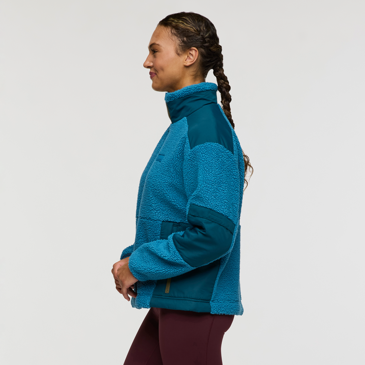 Bacano Fleece Jacket - Women's, Lake/Abyss, Model London