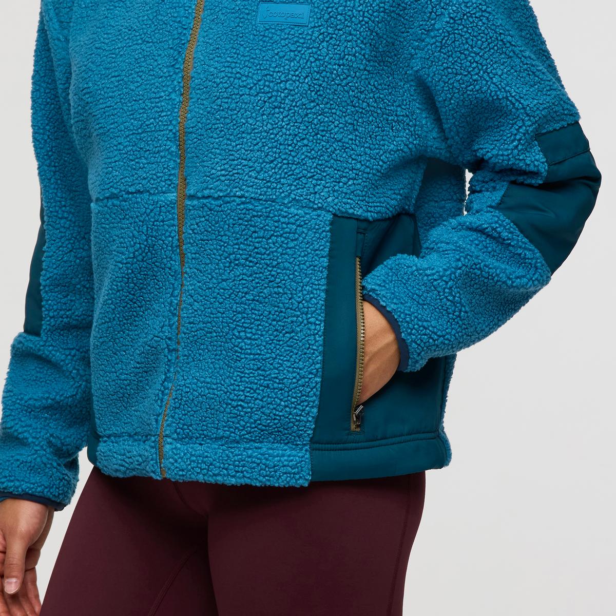 Bacano Fleece Jacket - Women's, Lake/Abyss, Model London